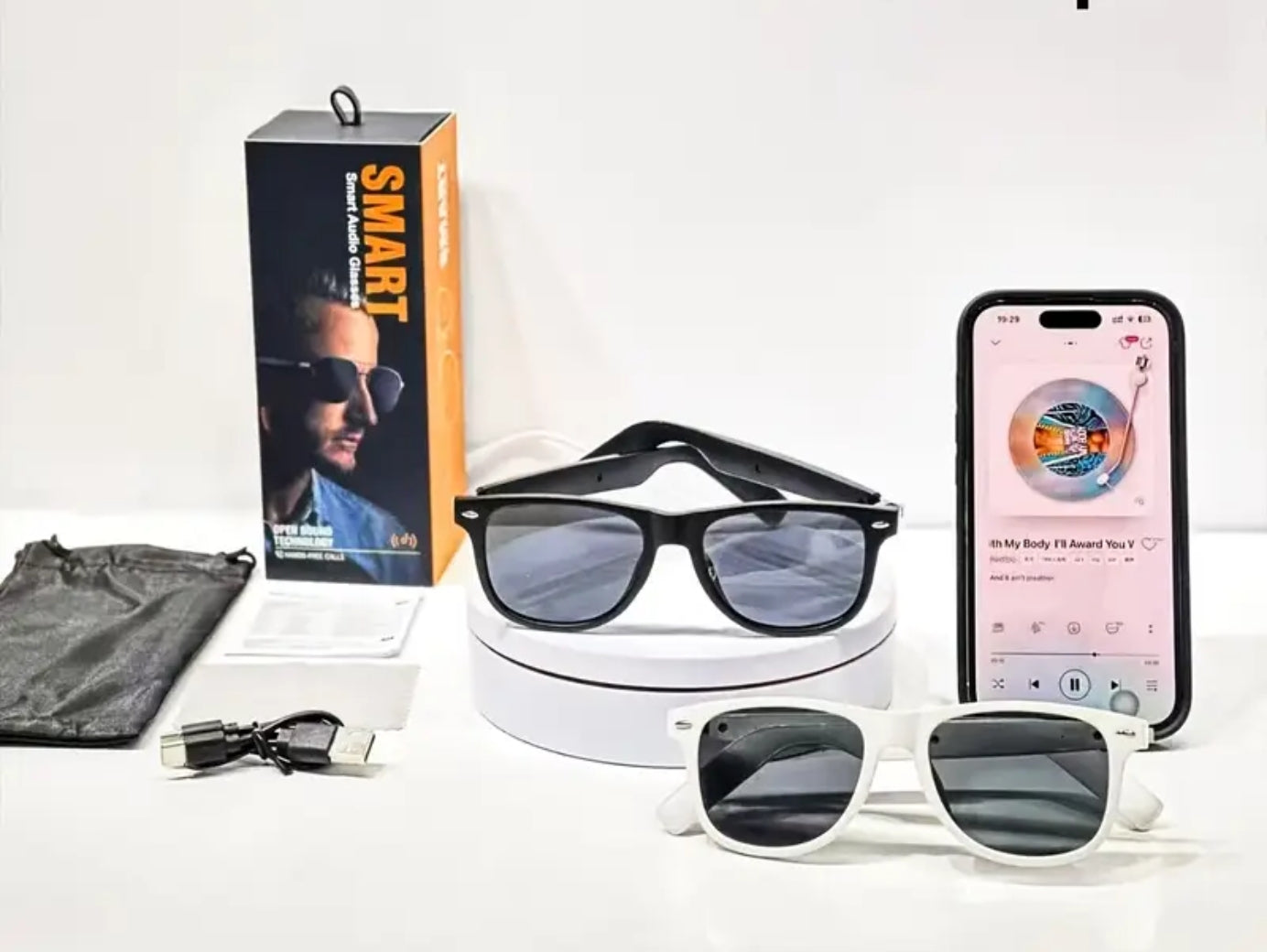 Inteligentne Okulary AI Black